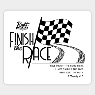 Checkered Flag, Finish the Race Magnet